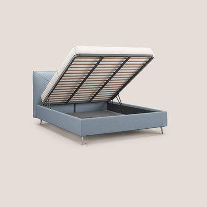 Adone letto imbottito contenitore a doppia pannellatura in bouclet impermeabile T07 carta da zucchero 