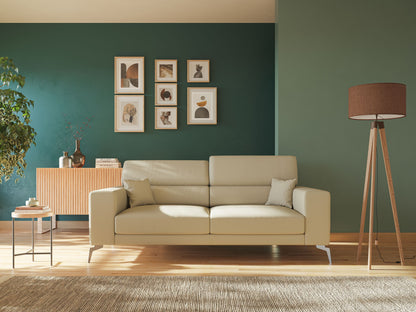 Blade Divano moderno con poggiatesta reclinabili in Ecopelle T04 verde