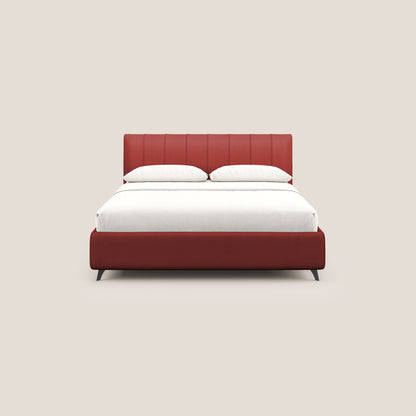 Bogart letto imbottito contenitore completamente sfoderabile in microfibra smacchiabile T11 rosso 
