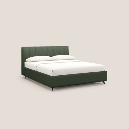 Bogart letto imbottito contenitore completamente sfoderabile in microfibra smacchiabile T11 verde 