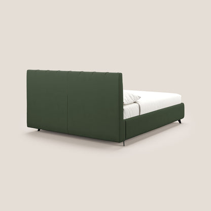 Bogart letto imbottito contenitore completamente sfoderabile in microfibra smacchiabile T11 verde 