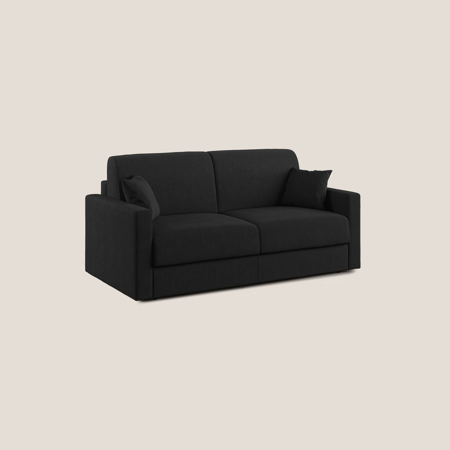 Chris Divano letto in microfibra smacchiabile T11 nero