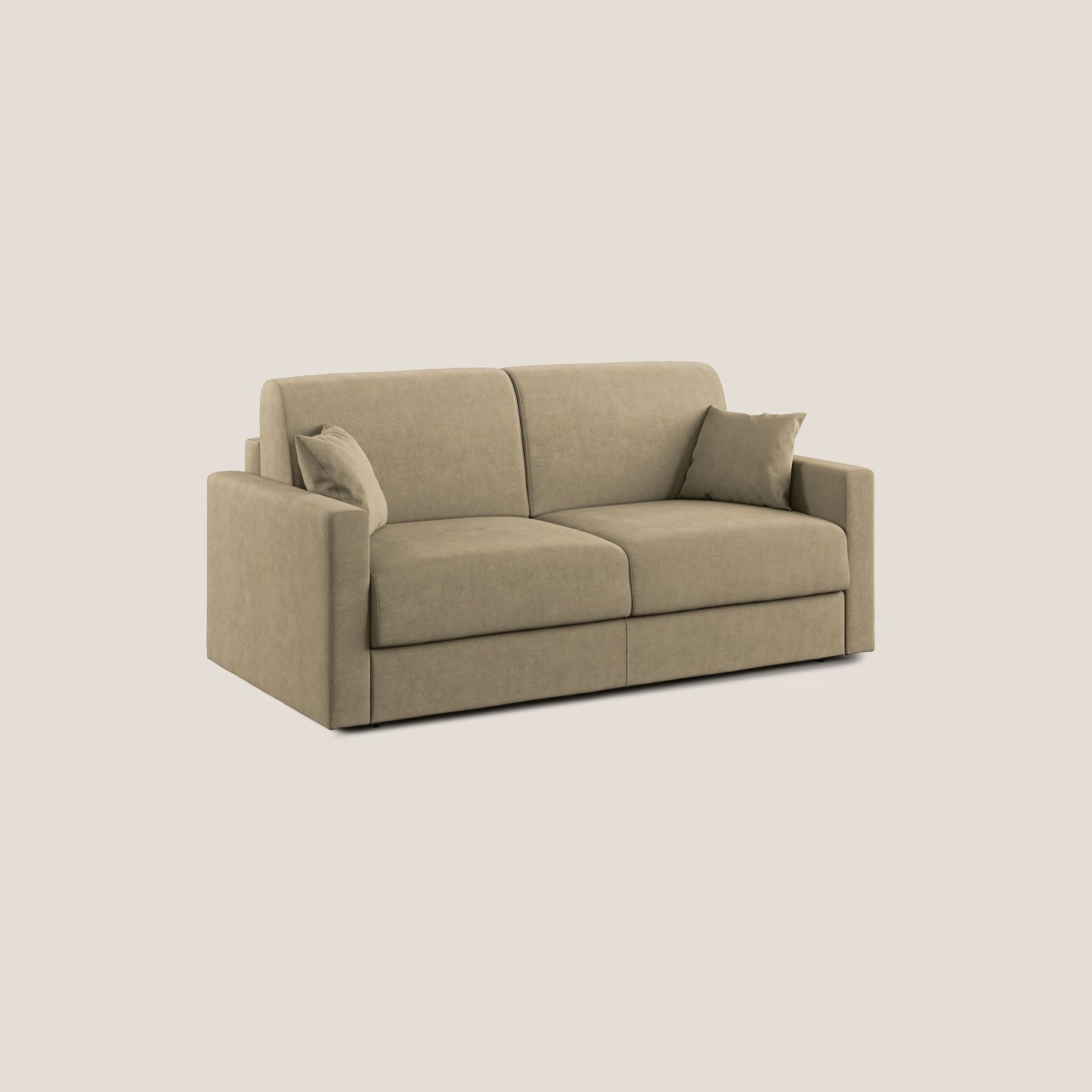 Chris Divano letto in microfibra smacchiabile T11 beige