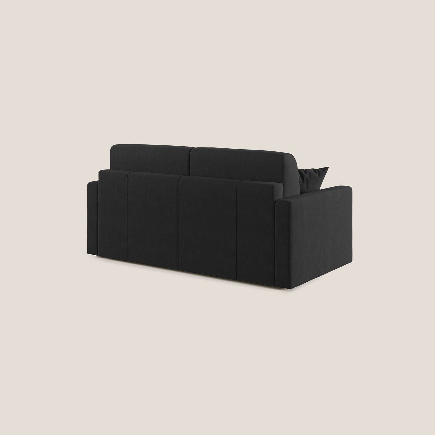 Chris Divano letto in microfibra smacchiabile T11 nero