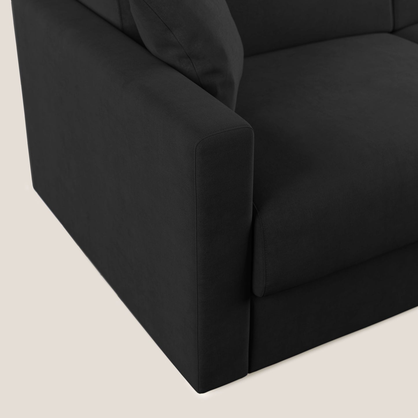 Chris Divano letto in microfibra smacchiabile T11 nero