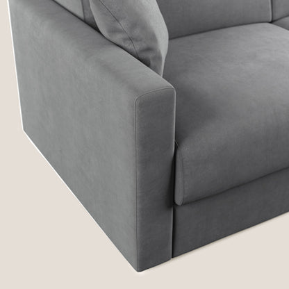 Chris Divano letto in microfibra smacchiabile T11 grigio