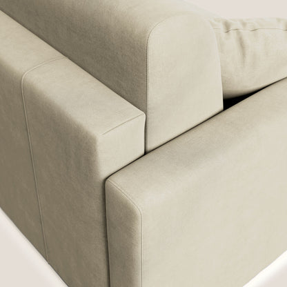 Chris Divano letto in microfibra smacchiabile T11 panna