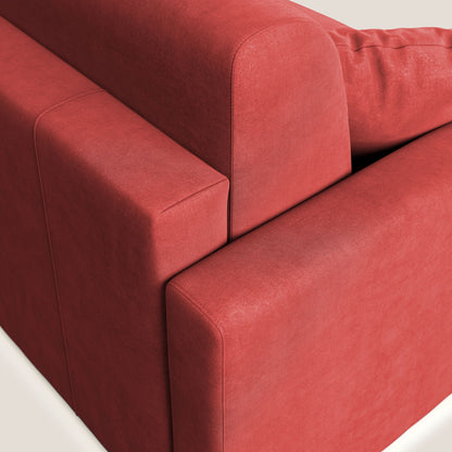 Chris Divano letto in microfibra smacchiabile T11 rosso