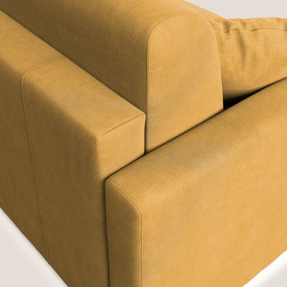 Chris Divano letto in microfibra smacchiabile T11 giallo