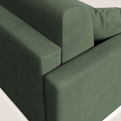 Chris Divano letto in microfibra smacchiabile T11 verde