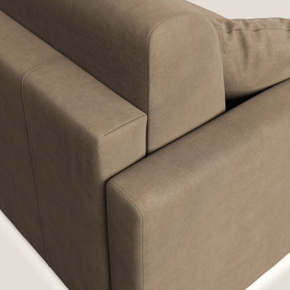 Chris Divano letto in microfibra smacchiabile T11 marrone