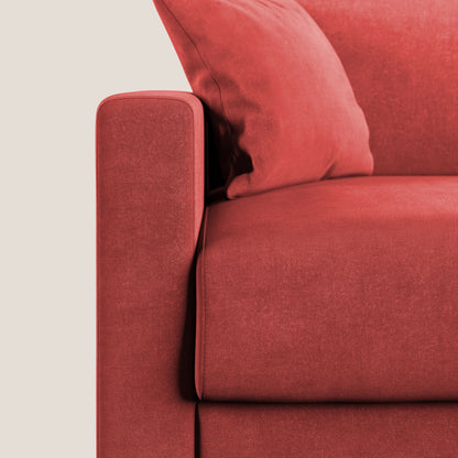 Chris Divano letto in microfibra smacchiabile T11 rosso