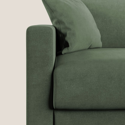 Chris Divano letto in microfibra smacchiabile T11 verde