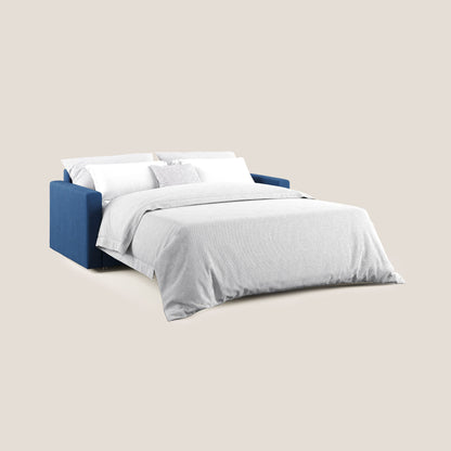 Chris Divano letto in microfibra smacchiabile T11 blu