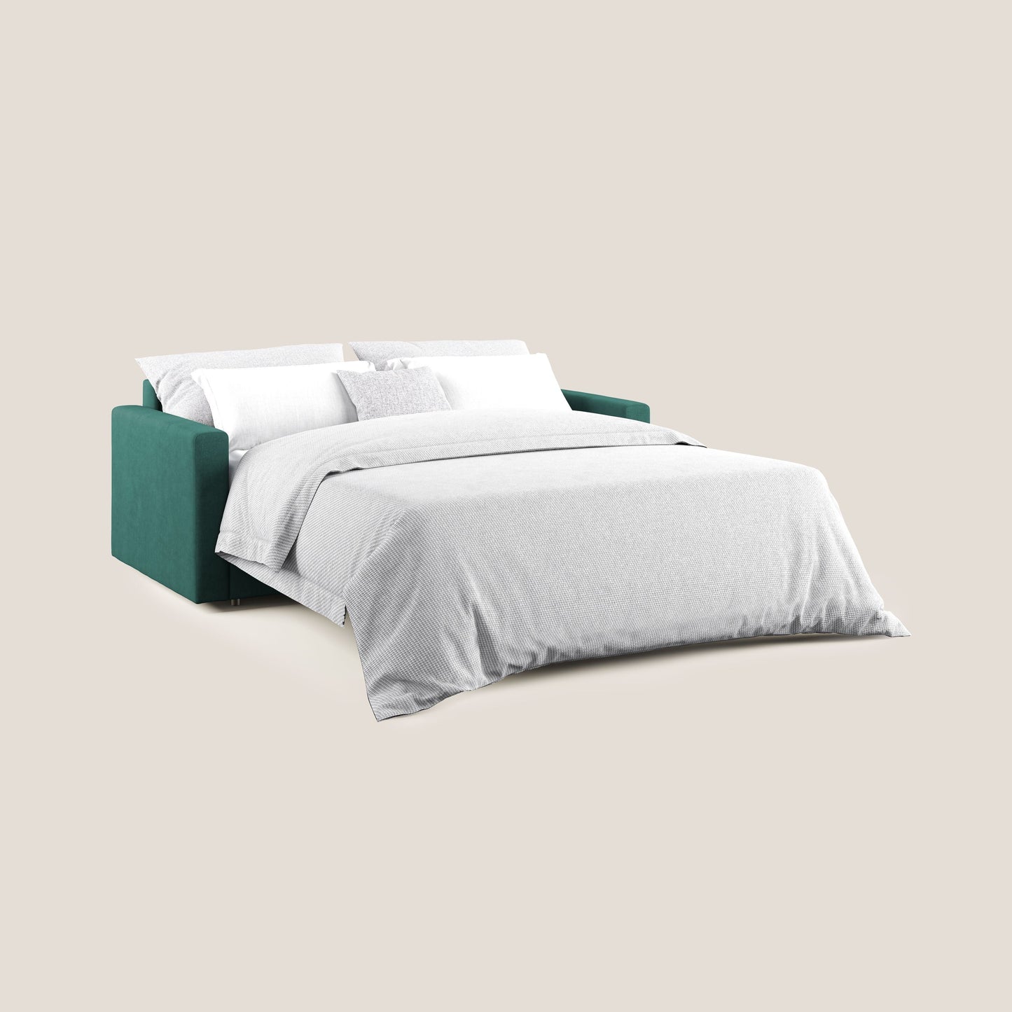 Chris Divano letto in microfibra smaltabile T11 petrolio