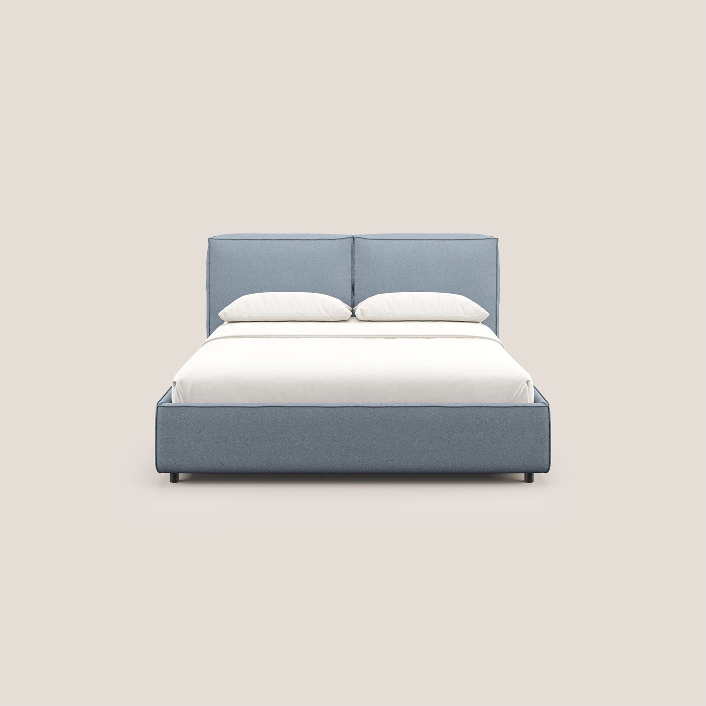 Cocoon letto imbottito contenitore sfoderabile in bouclet impermeabile T07 carta da zucchero 