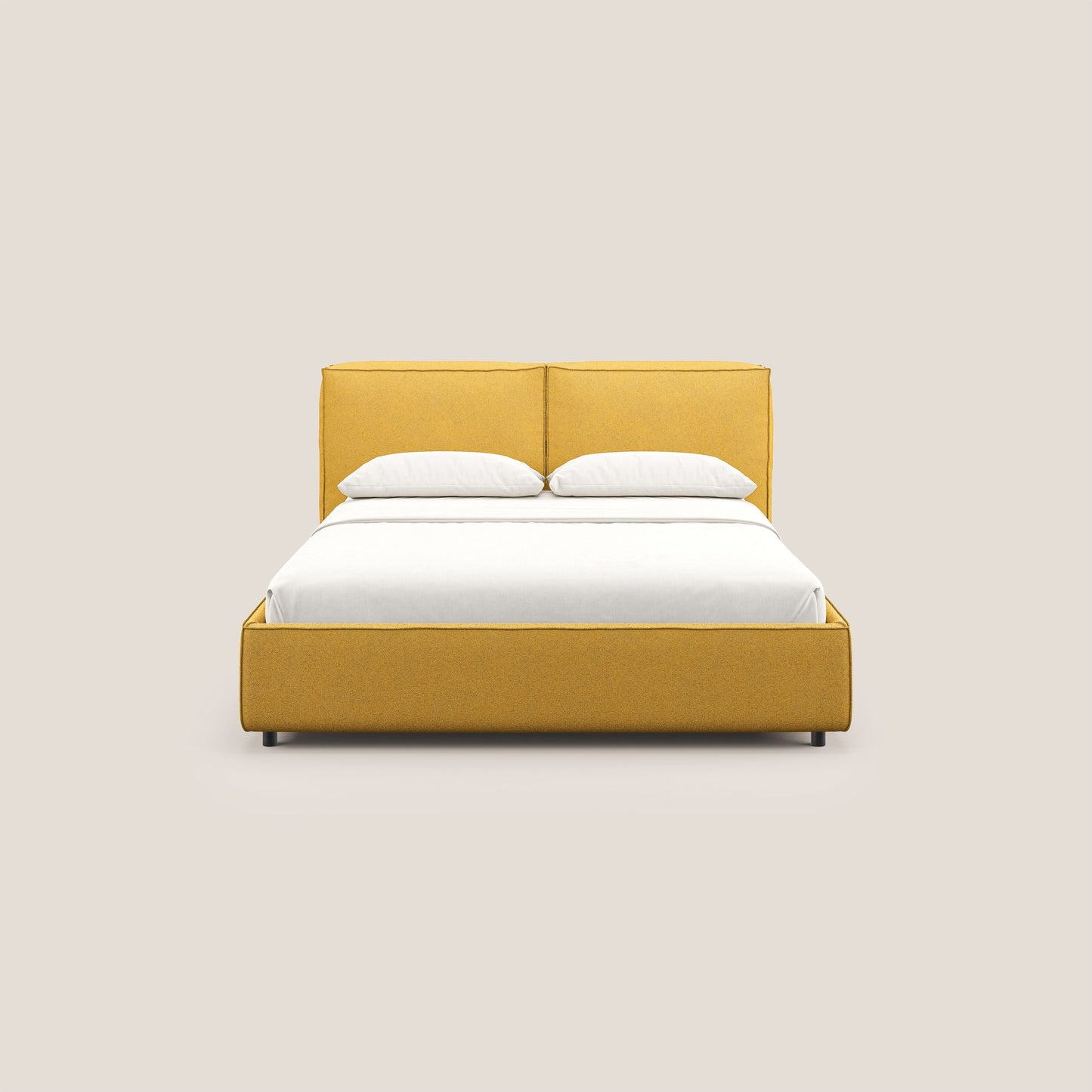 Cocoon letto imbottito contenitore sfoderabile in bouclet impermeabile T07 giallo 