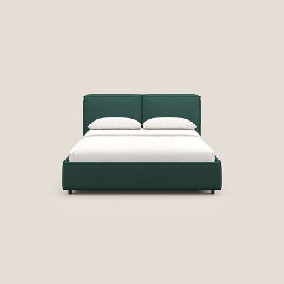 Cocoon letto imbottito contenitore sfoderabile in bouclet impermeabile T07 verde 