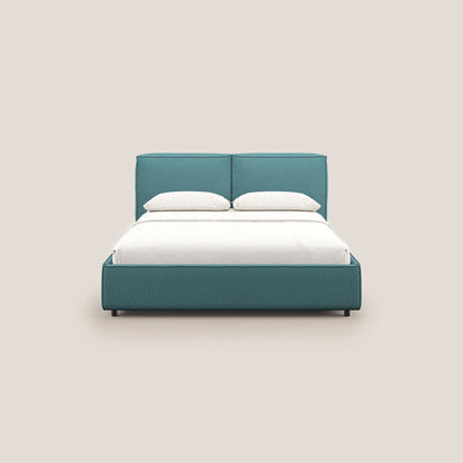 Cocoon letto imbottito contenitore sfoderabile in bouclet impermeabile T07 azzurro 