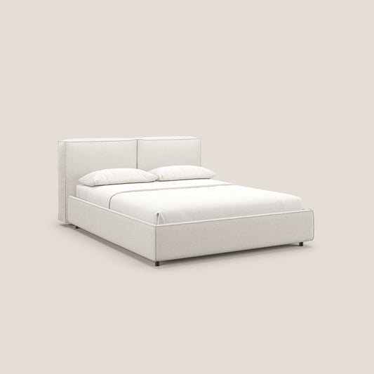 Cocoon letto imbottito contenitore sfoderabile in bouclet impermeabile T07 bianco 