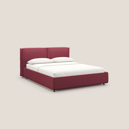 Cocoon letto imbottito contenitore sfoderabile in bouclet impermeabile T07 rosso 