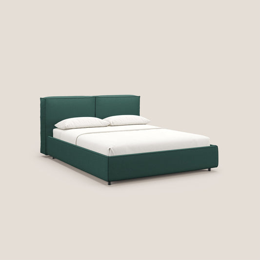 Cocoon letto imbottito contenitore sfoderabile in bouclet impermeabile T07 verde 