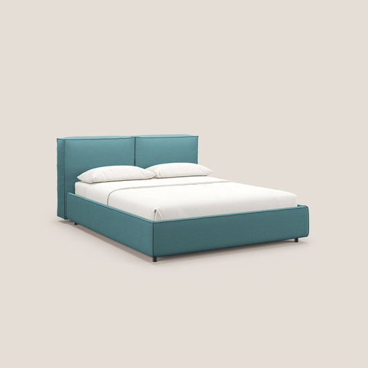 Cocoon letto imbottito contenitore sfoderabile in bouclet impermeabile T07 azzurro 
