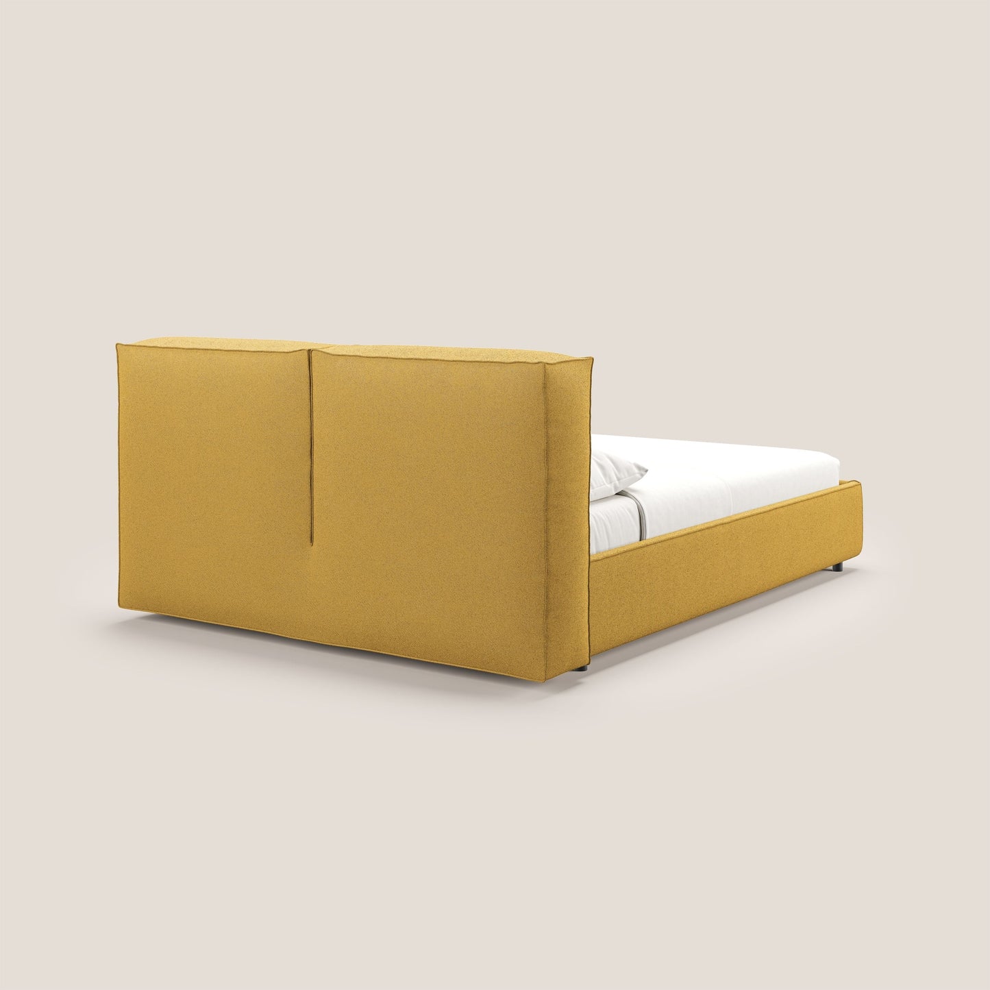 Cocoon letto imbottito contenitore sfoderabile in bouclet impermeabile T07 giallo 