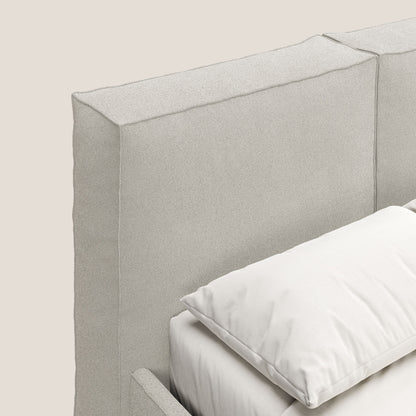 Cocoon letto imbottito contenitore sfoderabile in bouclet impermeabile T07 bianco 