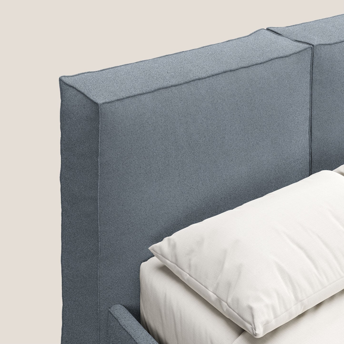 Cocoon letto imbottito contenitore sfoderabile in bouclet impermeabile T07 carta da zucchero 