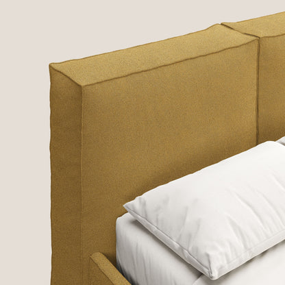 Cocoon letto imbottito contenitore sfoderabile in bouclet impermeabile T07 giallo 