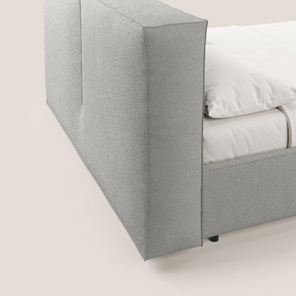 Cocoon letto imbottito contenitore sfoderabile in bouclet impermeabile T07 grigio 