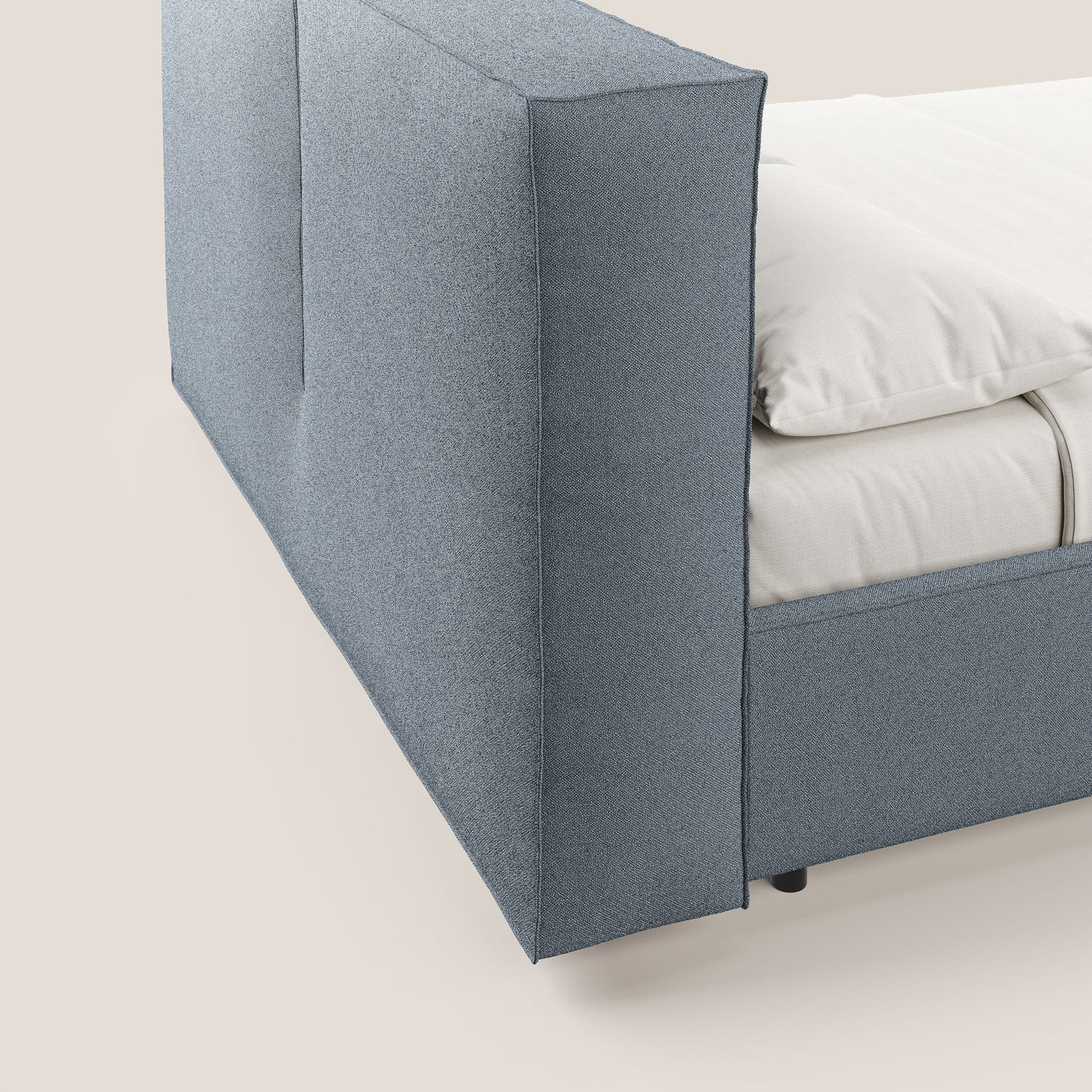 Cocoon letto imbottito contenitore sfoderabile in bouclet impermeabile T07 carta da zucchero 