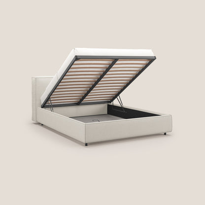 Cocoon letto imbottito contenitore sfoderabile in bouclet impermeabile T07 bianco 