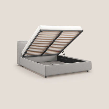 Cocoon letto imbottito contenitore sfoderabile in bouclet impermeabile T07 grigio 