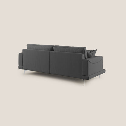 Dorian divano moderno in tessuto morbido antimacchia T05 antracite
