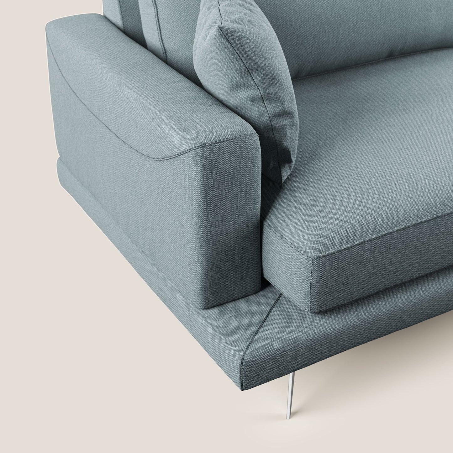 Dorian divano moderno in tessuto morbido antimacchia T05 carta da zucchero