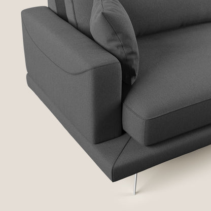 Dorian divano moderno in tessuto morbido antimacchia T05 antracite