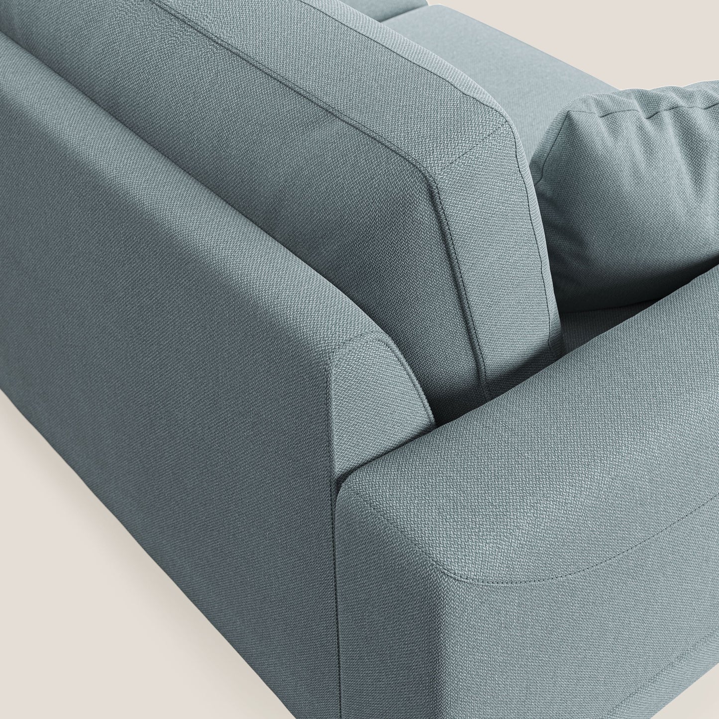 Dorian divano moderno in tessuto morbido antimacchia T05 carta da zucchero