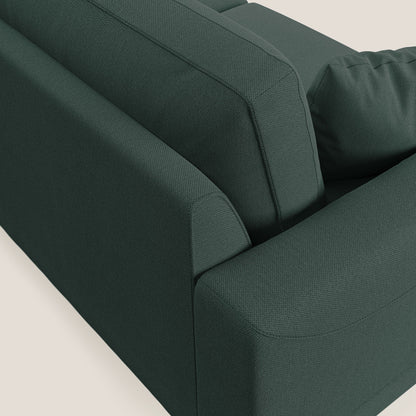Dorian divano moderno in tessuto morbido antimacchia T05 verde
