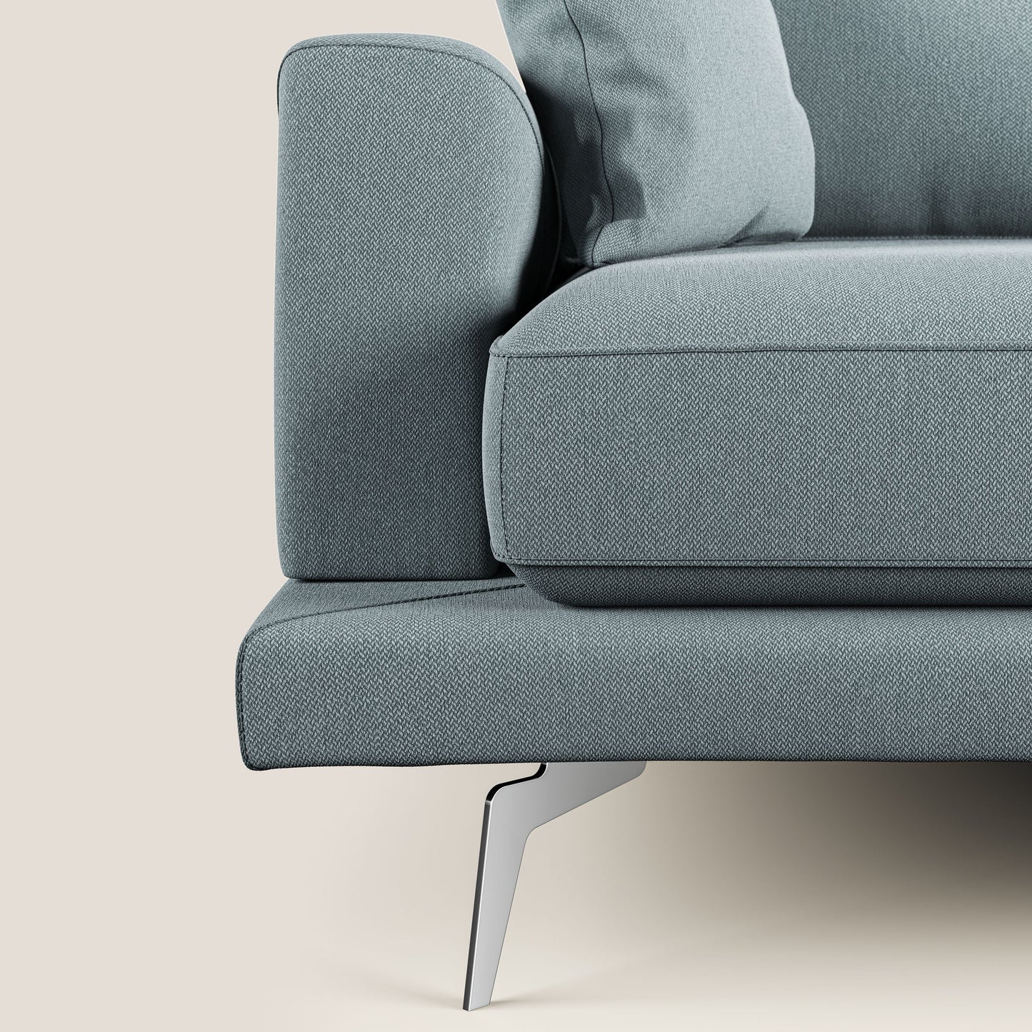 Dorian divano moderno in tessuto morbido antimacchia T05 carta da zucchero