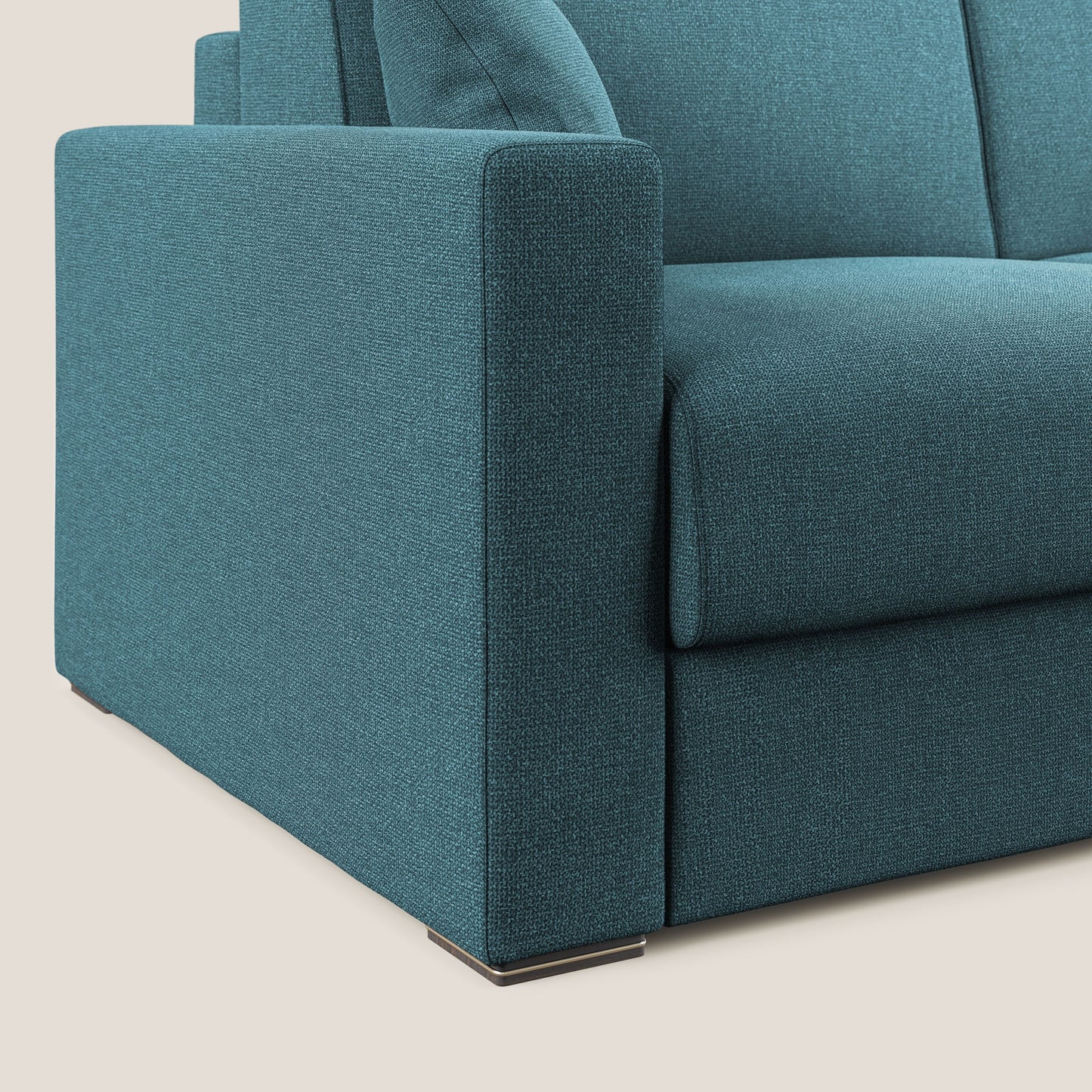 Best Divano letto matrimoniale in tessuto smacchiabile QuickClean T08 azzurro