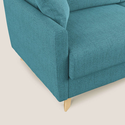 Edgar divano letto angolare in tessuto felis impermeabile T03 azzurro