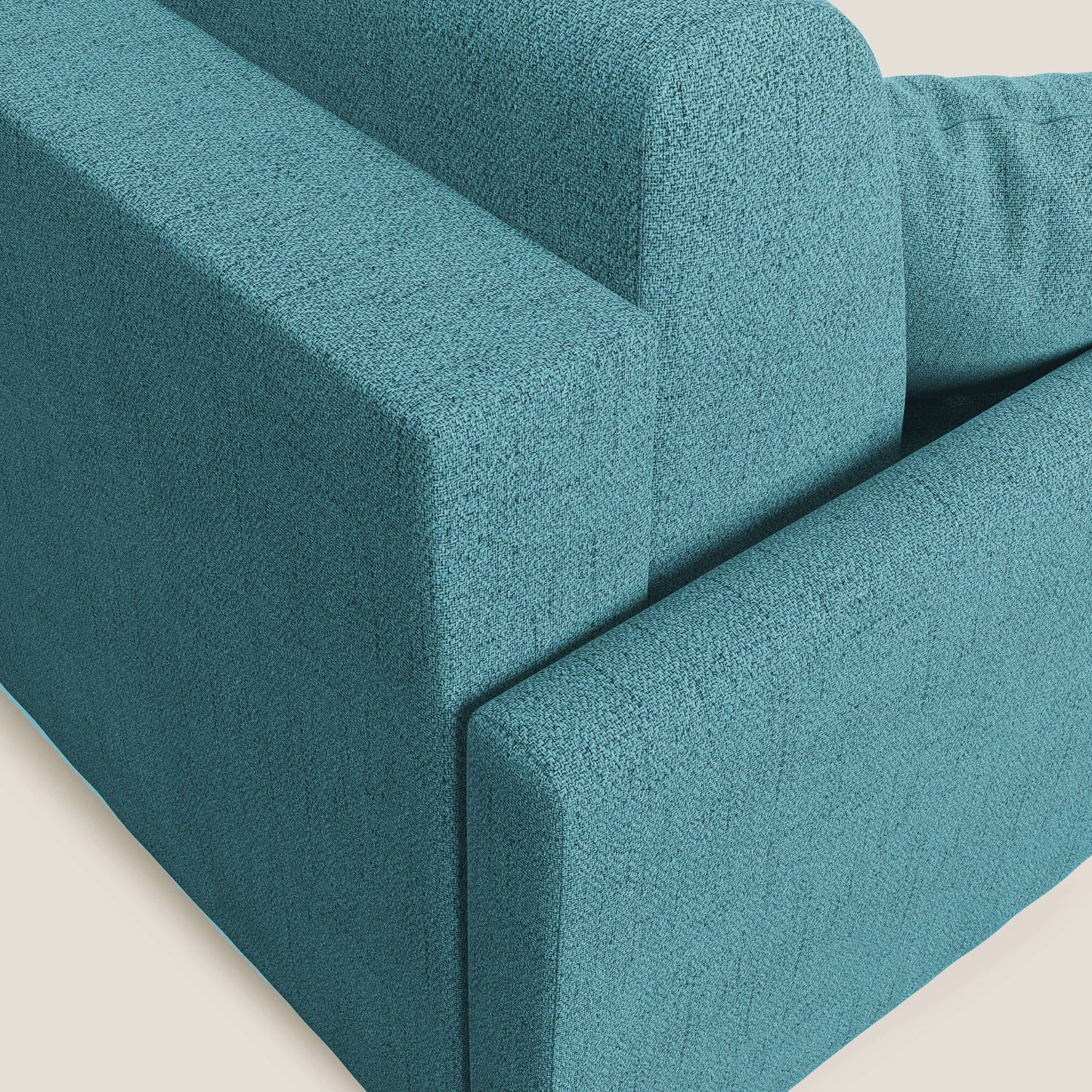 Edgar divano letto angolare in tessuto felis impermeabile T03 azzurro