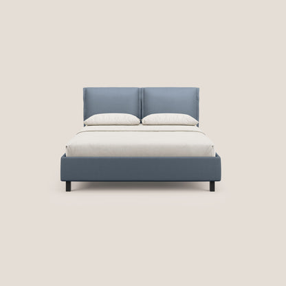 Emma letto contenitore con cuscini mobili in microfibra smacchiabile T11 carta da zucchero 