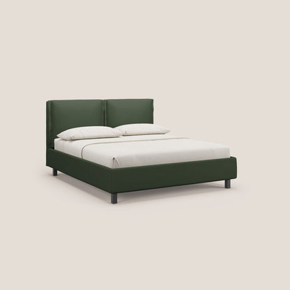 Emma letto contenitore con cuscini mobili in microfibra smacchiabile T11 verde 