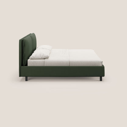 Emma letto contenitore con cuscini mobili in microfibra smacchiabile T11 verde 