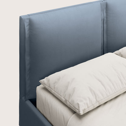 Emma letto contenitore con cuscini mobili in microfibra smacchiabile T11 carta da zucchero 