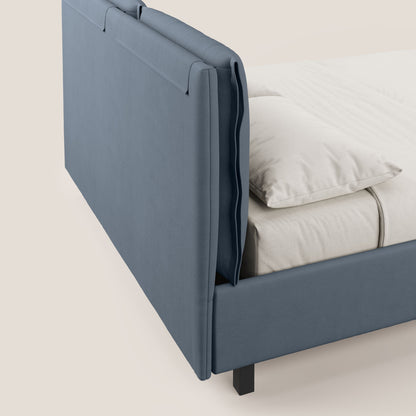 Emma letto contenitore con cuscini mobili in microfibra smacchiabile T11 carta da zucchero 
