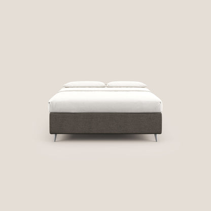 Febe sommier compatto con grande capienza del contenitore per materasso 160x190 cm in tessuto impermeabile T03 talpa 